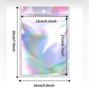 30-Pack Fantasy-Themed Holographic Ziplock Gift Bags